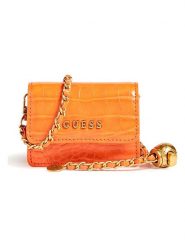 Guess Torebka w kolorze pomarańczowym - 10 x 8 x 3,5 cm rozmiar: onesize. Pomarańczowe torebki klasyczne damskie Guess, z aplikacjami, z materiału, bez dodatków. Za 206.42 zł.