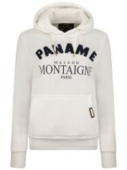 Maison Montaigne Bluza "Guliamai" w kolorze białym rozmiar: L. Białe bluzy z kapturem damskie Maison Montaigne, l. Za 96.60 zł.