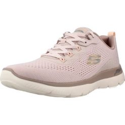 Buty SKECHERS 150754S ARCH FIT SUMMITS DAILY FLOW Rose. Czerwone obuwie trekkingowe damskie Skechers, na fitness i siłownię. Za 302.99 zł.