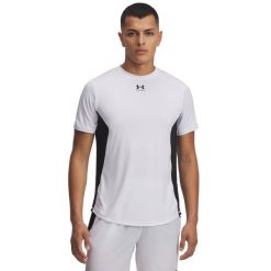 Koszulka Under Armour Challenger Pro. Białe t-shirty sportowe męskie Under Armour, bez ramiączek, na fitness i siłownię. Za 172.90 zł.
