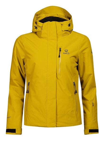 Halti Kurtka narciarska "Radius DX" w kolorze żółtym rozmiar: 38. Żółte kurtki narciarskie i snowboardowe damskie Halti, bez wzorów, bez kaptura, narciarskie. Za 509.89 zł.