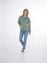 Bluza damska Protest NXGANHA hoody. Zielone bluzy sportowe damskie Protest, s, z dzianiny. Za 259.90 zł.
