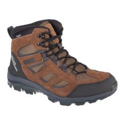 Buty Jack Wolfskin Vojo 3 Texapore Mid 4042462-5298 brązowe. Brązowe buty trekkingowe męskie z gumy, bez zapięcia. Za 711.58 zł.