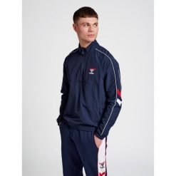 Półzapinana bluza dresowa Hummel IC Belville. Niebieskie bluzy bez kaptura męskie HUMMEL, m, z dresówki. W wyprzedaży za 272.80 zł.
