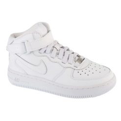Buty Nike Air Force 1 Mid EasyOn Gs W FN1193-111 białe. Białe buty sportowe na co dzień damskie bez wzorów, ze skóry, nike air force. W wyprzedaży za 645.93 zł.