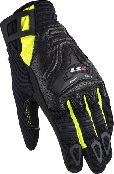 Rękawiczki LS2 All Terrain Lady krótkie letnie skóra kozia i tekstylia rozmiar S. Czarne rękawiczki damskie L2S, na lato, bez wzorów, z materiału. Za 381.35 zł.