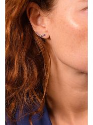 ATELIER DU DIAMANT Złote kolczyki "Océan" z diamentami rozmiar: onesize. Niebieskie kolczyki damskie ATELIER DU DIAMANT, z diamentem, złote, z zapięciem typu bigiel. Za 1,087.99 zł.