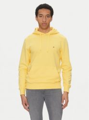 Tommy Hilfiger Bluza Essential MW0MW37235 Żółty Regular Fit. Żółte bluzy bez kaptura męskie Tommy Hilfiger, m, z bawełny. Za 309.99 zł.