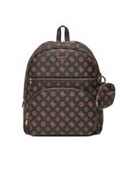 Guess Plecak HWPG90 06330 Brązowy. Brązowe plecaki damskie Guess, z aplikacjami, ze skóry. Za 449.99 zł.