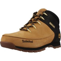Buty do chodzenia męskie Timberland Euro Sprint Hiker. Brązowe buty trekkingowe męskie Timberland, na zimę, z materiału, za kostkę, bez zapięcia, do biegania. Za 615.99 zł.