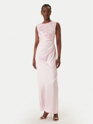 Rinascimento Sukienka wieczorowa CFC0127559003 Różowy Slim Fit. Czerwone sukienki damskie RINASCIMENTO, xs, bez wzorów, z syntetyku, wizytowe, bez kołnierzyka, bez ramiączek. Za 749.99 zł.