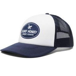 Czapka Trucker - Pikowana / Rozmiar uniwersalny (Granatowy). Niebieskie czapki męskie SURF MONKEY, z aplikacjami, z poliesteru. Za 159.95 zł.