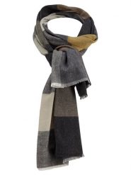 FYNCH-HATTON Szal w kolorze antracytowo-oliwkowym rozmiar: onesize. Brązowe szaliki męskie Fynch-Hatton, bez wzorów, z materiału. Za 65.99 zł.