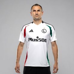 Koszulka piłkarska adidas Legia Warszawa 24/25. T-shirty sportowe męskie Adidas, m, z materiału, bez ramiączek, do piłki nożnej. Za 339.99 zł.