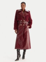 Babylon Płaszcz przejściowy S00772 Bordowy Regular Fit. Czerwone płaszcze damskie Babylon, s, bez wzorów, ze skóry. Za 3,239.00 zł.