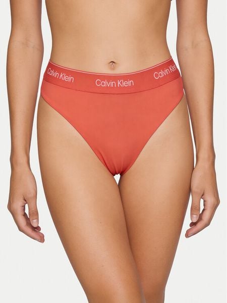 Calvin Klein Swimwear Dół od bikini LV00Q61132 Różowy. Czerwone bikini damskie Calvin Klein Swimwear, bez wzorów. Za 209.99 zł.