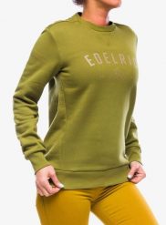 Bluza bawełniana damska Edelrid Spotter Crew. Zielone bluzy z kapturem damskie EDELRID, xs, z bawełny. Za 199.85 zł.
