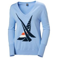 Bluza damska Helly Hansen Salt Summer. Niebieskie bluzy bez kaptura damskie Helly Hansen, z bawełny. Za 425.50 zł.