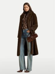 LAUREN RALPH LAUREN Futro 297957521001 Brązowy Relaxed Fit. Brązowe futra damskie Lauren Ralph Lauren, s. Za 1,899.00 zł.