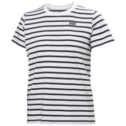 Koszulka damska Helly Hansen Cora Graphic 2.0. Białe t-shirty damskie Helly Hansen, s, bez wzorów, z bawełny, bez kołnierzyka. Za 172.30 zł.