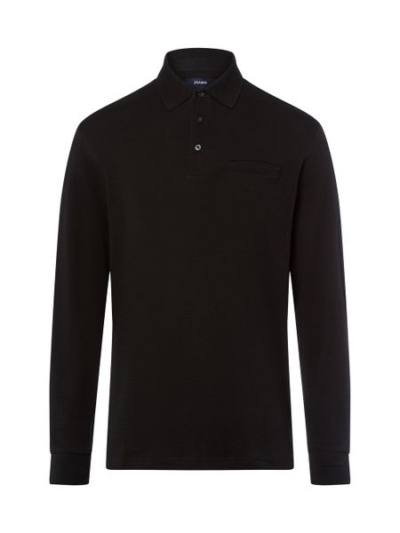 James koszulka polo z długim rękawem Mężczyźni Bawełna czarny, L. Czarne koszulki męskie z długim rękawem James, l, z bawełny. Za 129.95 zł.