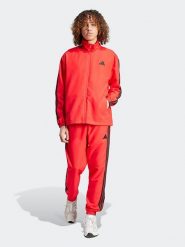 Adidas 2-częściowy zestaw w kolorze czerwonym rozmiar: XL. Czerwone spodnie dresowe męskie Adidas, bez wzorów, z dresówki. Za 187.52 zł.