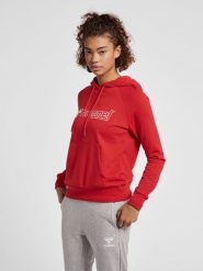Damska bluza z kapturem Hummel Noni 2.0. Czerwone bluzy z kapturem damskie HUMMEL, na wiosnę, s, z bawełny. Za 252.50 zł.