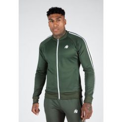 Riverside Kurtka dresowa - Zielony. Zielone kurtki męskie GORILLA WEAR, xl, bez wzorów, z dresówki, sportowe, bez kaptura. Za 298.00 zł.