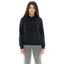 Bluza zimowa Damen z Kapuze zum Überziehen, Leone 1947 Braid-Einsätze. Czarne bluzy bez kaptura damskie LEONE 1947 APPAREL, z bawełny. W wyprzedaży za 176.82 zł.