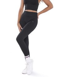 Athleas Legginsy sportowe "Evelin" w kolorze czarnym rozmiar: L/XL. Czarne legginsy damskie Athleas, l, bez wzorów, z materiału. Za 130.99 zł.