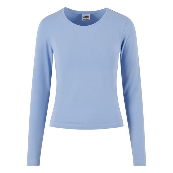 Damska koszulka z długim rękawem Urban Classics Basic Super Slim. Niebieskie t-shirty damskie Urban Classics, uniwersalny, bez wzorów, bez kołnierzyka. Za 142.00 zł.