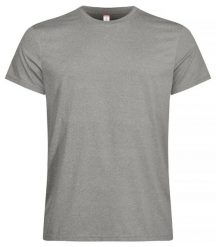 Clique Basic Active-T Męski T-shirt 100% poliester Grey Melange. Szare t-shirty męskie CLIQUE, m, bez wzorów, z dzianiny, bez kołnierzyka. Za 87.06 zł.
