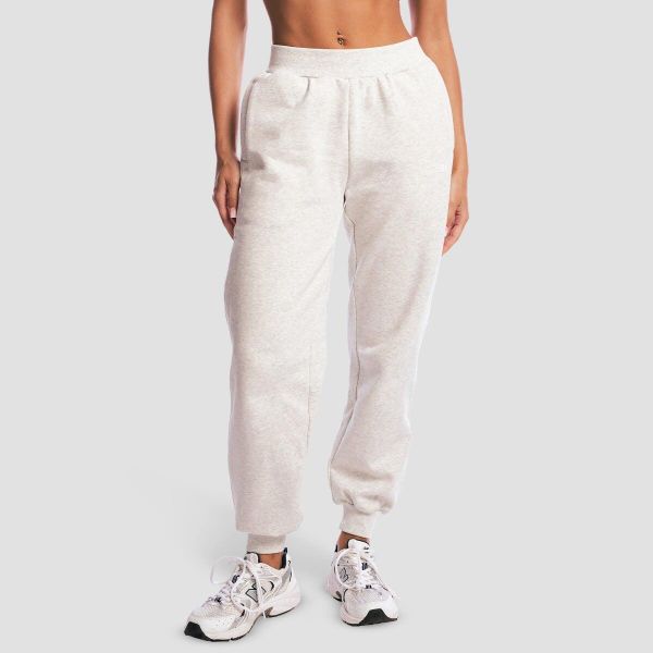 Spodnie damskie fitness jogger oversize z kieszeniami. Szare spodnie sportowe damskie GYMBEAM, xs, z bawełny, na fitness i siłownię. Za 143.90 zł.
