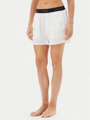 Calvin Klein Underwear Szorty piżamowe LV00QS7471 Biały Relaxed Fit. Białe piżamy damskie Calvin Klein Underwear, m, bez wzorów, z bawełny, bez ramiączek. Za 99.99 zł.