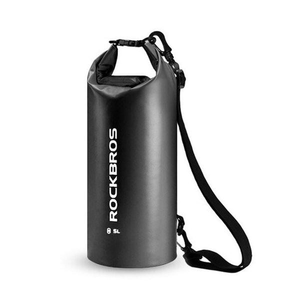 Wodoodporny plecak/torba sportowa Rockbros ST-003 (5l). Czarne plecaki męskie ROCKBROS, bez wzorów. W wyprzedaży za 23.00 zł.