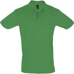 Męska Koszulka Polo Perfect. Zielone koszulki polo męskie SOL'S, m, bez wzorów, z bawełny, bez ramiączek. Za 111.99 zł.