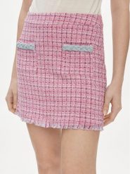 Liu Jo Spódnica mini MA4183 T4440 Różowy Regular Fit. Czerwone spódniczki damskie Liu Jo, bez wzorów, z bawełny, mini. Za 519.99 zł.