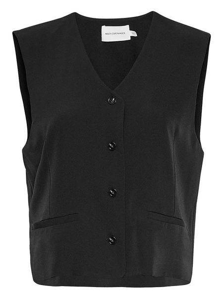 MOSS COPENHAGEN Kamizelka "Nichelle" w kolorze czarnym rozmiar: M. Czarne kamizelki damskie MOSS COPENHAGEN, m. Za 139.87 zł.