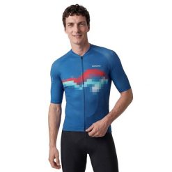 Męska ultralekka koszulka rowerowa Kolarstwo Siroko M3 NRC Blue. Niebieskie t-shirty sportowe męskie SIROKO, l, z elastanu, bez ramiączek, na fitness i siłownię. Za 254.00 zł.
