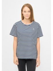 Derbe Koszulka w kolorze biało-granatowym rozmiar: S. Białe t-shirty damskie Derbe, s, bez wzorów, z bawełny, bez kołnierzyka. Za 104.89 zł.
