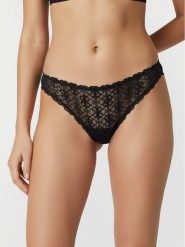 Guess Stringi O5BE08 K1760 Czarny. Czarne stringi damskie Guess, xl, z aplikacjami, z syntetyku. Za 89.99 zł.