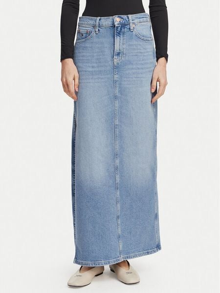Tommy Jeans Spódnica jeansowa Claire DW0DW22711 Niebieski jasny Regular Fit. Niebieskie spódniczki damskie Tommy Jeans, l, bez wzorów, z bawełny. Za 330.99 zł.