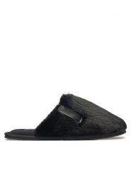 Calvin Klein Jeans Kapcie Hotel Slipper Fur After Glow YW0YW01593 Czarny. Czarne kapcie damskie Calvin Klein Jeans, z jeansu. Za 229.99 zł.