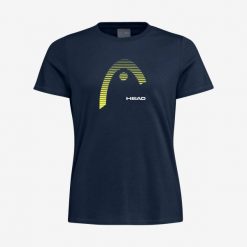 T-shirt damski Club Lara. Szare t-shirty damskie HEAD, bez wzorów, z bawełny, bez kołnierzyka. W wyprzedaży za 101.50 zł.