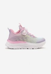 Różowe Buty Sportowe Sneakersy ze Skórzaną Wkładką i Efektem Ombre Maivana. Czerwone sukienki niemowlęce Born2be, z aplikacjami, z jeansu, bez ramiączek. Za 109.99 zł.