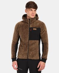 Męska polarowa bluza z kapturem Kilpi NORKA-M. Brązowe bluzy z kapturem męskie Kilpi, m, z materiału. Za 391.50 zł.