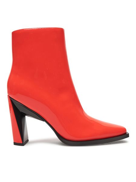 United Nude Botki Poly Bootie Hi 108635703 Czerwony. Czerwone botki damskie United Nude, ze skóry, bez obcasa, na słupku, bez zapięcia. Za 1,189.00 zł.