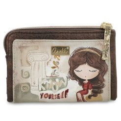 Brązowy Damski Portfel Anekke Muse. Brązowe portfele damskie Anekke, z aplikacjami. Za 179.00 zł.