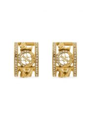 Guess Kolczyki JUBE05 036JW Złoty. Żółte kolczyki damskie Guess, metalowe. Za 219.99 zł.