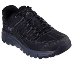 Buty do chodzenia męskie Skechers Summits At Upper Draft. Czarne buty sportowe na co dzień męskie Skechers, z materiału, bez zapięcia, trekkingowe. Za 249.99 zł.